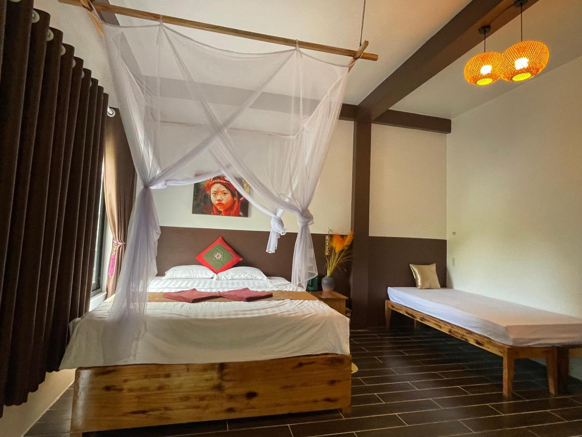 Yen Bai Vu Linh Palm House Homestay - Bungalow מראה חיצוני תמונה