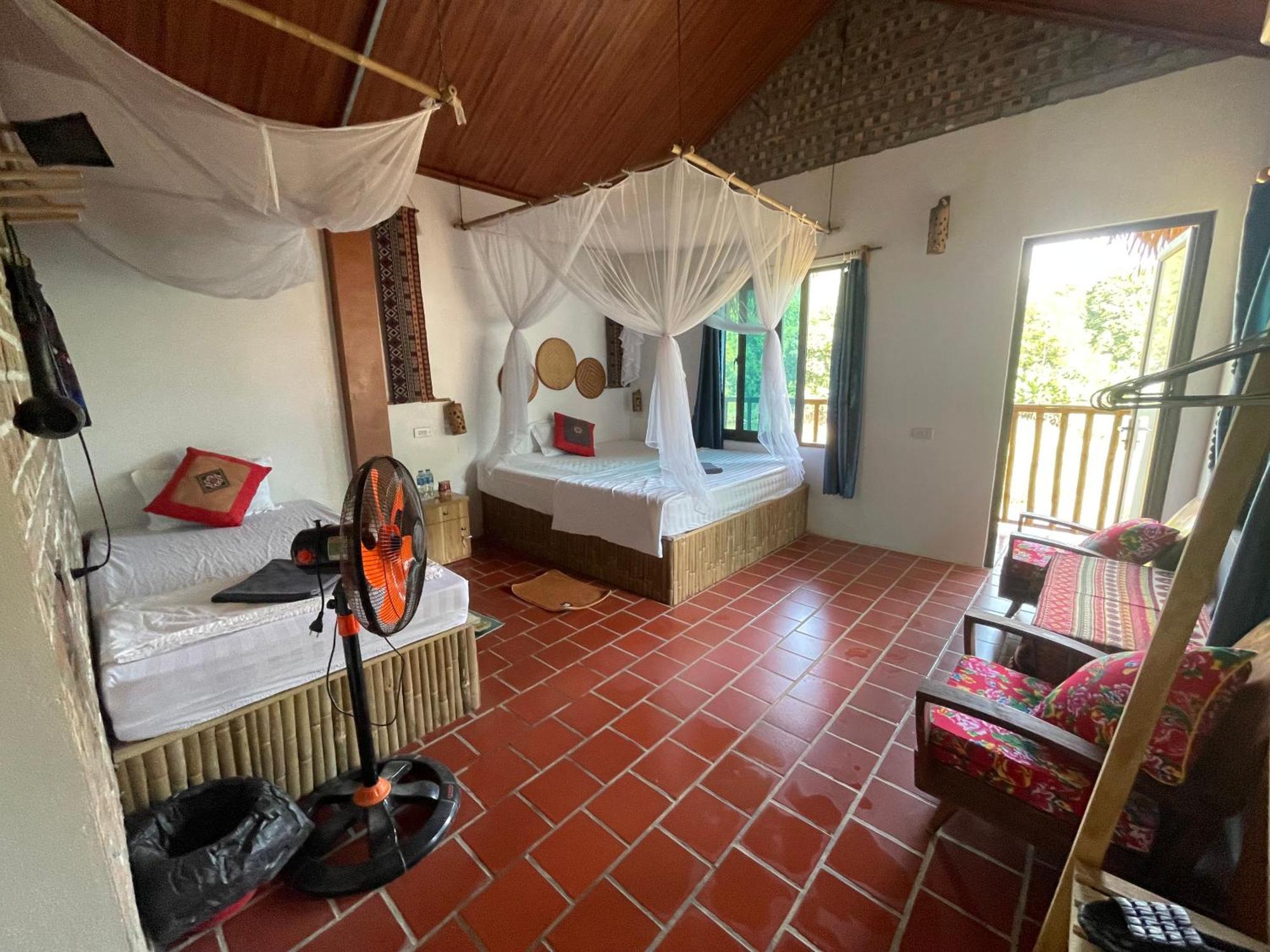 Yen Bai Vu Linh Palm House Homestay - Bungalow מראה חיצוני תמונה