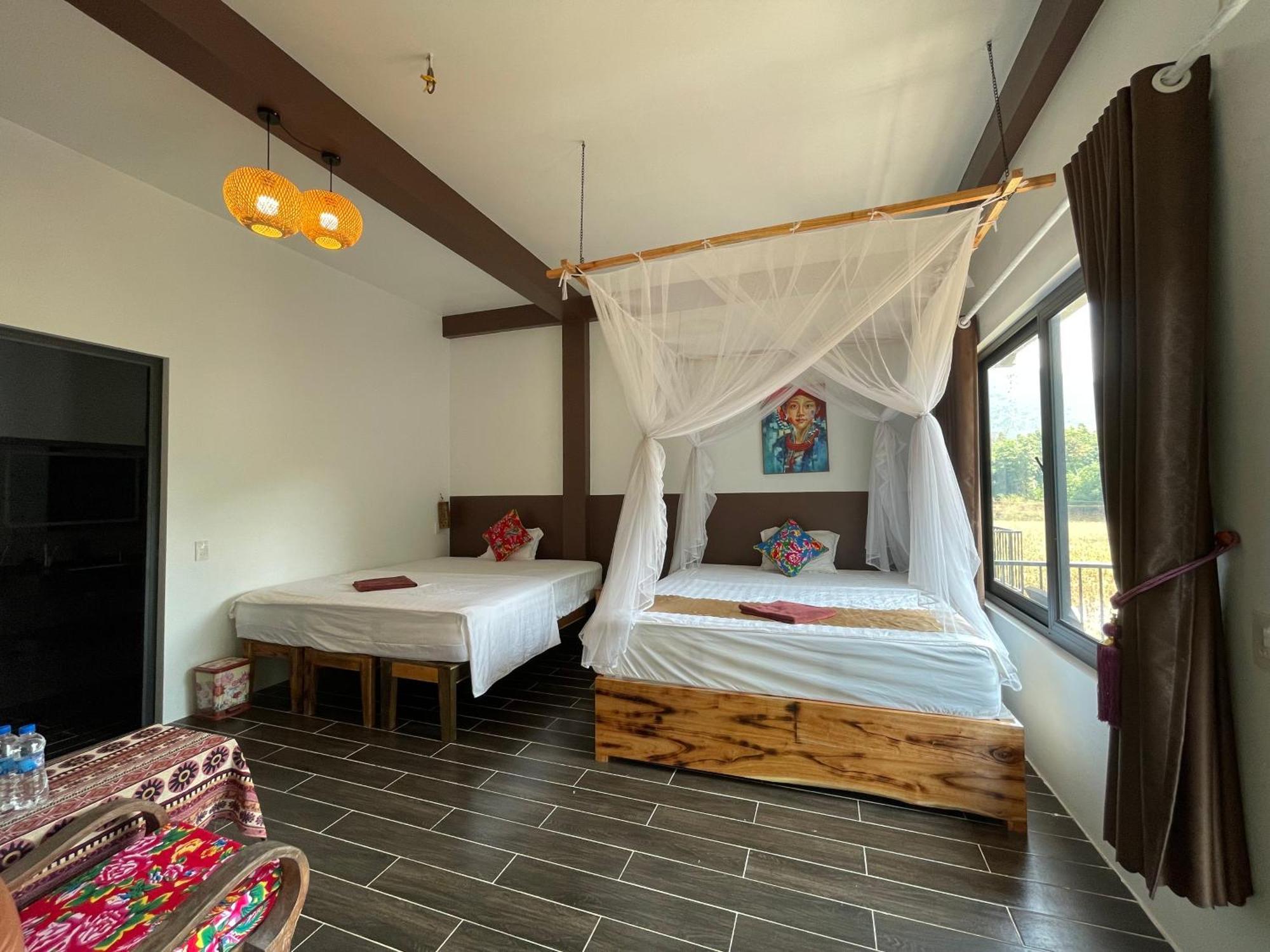 Yen Bai Vu Linh Palm House Homestay - Bungalow מראה חיצוני תמונה